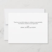 Elegantes, handgeschriebenes Script 3 Foto Baby Vi (Rückseite)