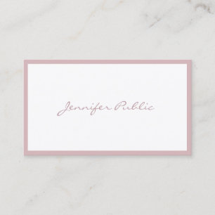 Elegantes handgeschriebenes Script Minimalistisch Visitenkarte