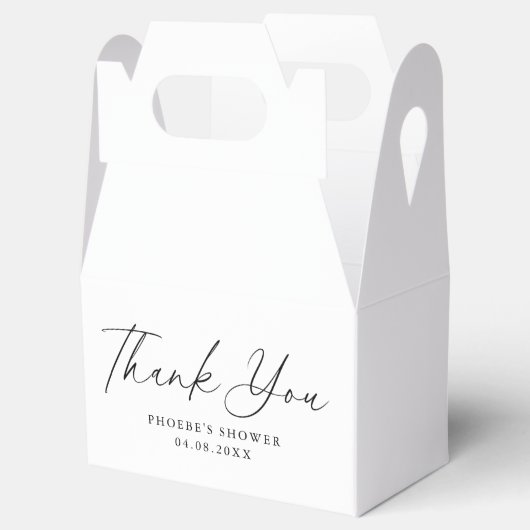 Elegantes handgeschriebenes Skript-Brautparty-Gabl Geschenkschachtel (Geöffnet)