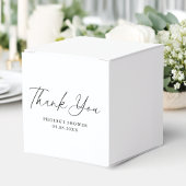 Elegantes handgeschriebenes Skript-Brautparty Squa Geschenkschachtel