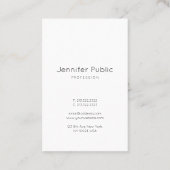 Elegantes handgeschriebenes Skript Clean Schlicht  Visitenkarte (Rückseite)