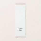 Elegantes handgeschriebenes Skript-einfache Visitenkarten (Außenseite Aufgefaltet)