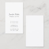 Elegantes handgeschriebenes Skript Einfache Vorlag Visitenkarte (Vorne/Hinten)