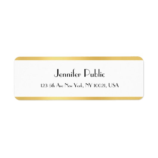 Elegantes handgeschriebenes Skript, Gold, weiße Vo (Vorne)