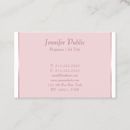 Elegantes handgeschriebenes Skript Modernes, einfa Visitenkarte (Vorderseite)