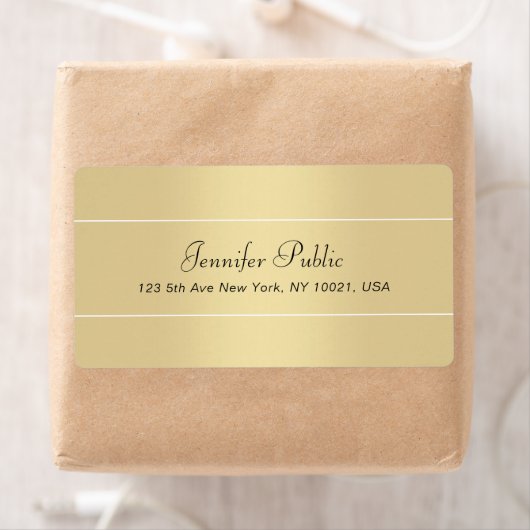 Elegantes handgeschriebenes Skript Modernes Gold W (Insitu)