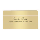 Elegantes handgeschriebenes Skript Modernes Gold W (Vorne)