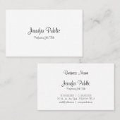 Elegantes handgeschriebenes Skript Modernes, saube Visitenkarte (Vorne/Hinten)