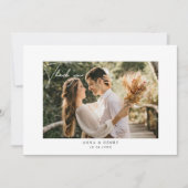 Elegantes handgeschriebenes Skript Personalisiert  Dankeskarte (Vorderseite)