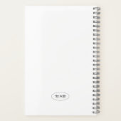 Elegantes handgestrichenes gelbes Frack Notizblock (Rückseite)