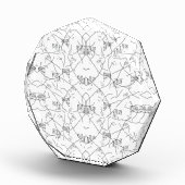 Elegantes handGezeichnet botanisches Display Fotoblock (Rechts)