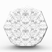 Elegantes handGezeichnet botanisches Display Fotoblock (Vorderseite)