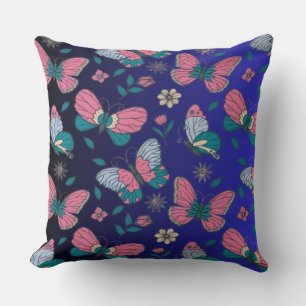 Elegantes handGezeichnet Butterfly-Pattern-Kissen Kissen