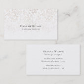 Elegantes, handGezeichnet Muster Visitenkarte (Vorne/Hinten)