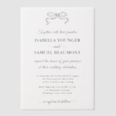 Elegantes handGezeichnet Überlagerungsschreiben fü Pergament Einladungen (Vorderseite)