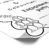 Elegantes handgezeichnetes Willkommenszeichen Poster (Ecke)