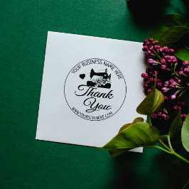 Elegantes Handmade Nähen Vielen Dank Gummistempel
