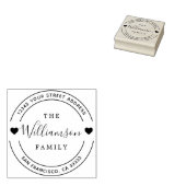 Elegantes Handschrift Herz Gummistempel (Stempel)