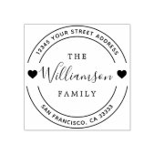 Elegantes Handschrift Herz Gummistempel (Prägung)