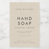 Elegantes Handseife Körperwaschlabel Lebensmitteletikett (Einzelnes Label)