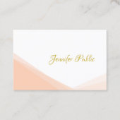 Elegantes Handwriting Gold Script Moderne Vorlage Visitenkarte (Vorderseite)