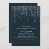 Elegantes Hanging Lights Probe Dinner Einladung (Vorne/Hinten)