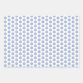 Elegantes Hanukkah Holiday Pattern Gold Geschenkpapier Set (Vorderseite 2)