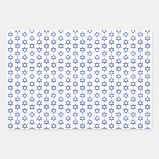 Elegantes Hanukkah Holiday Pattern Gold Geschenkpapier Set (Vorderseite 2)