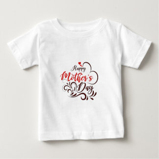 Elegantes Happy Mother's Day Floral Heart T-Shirt