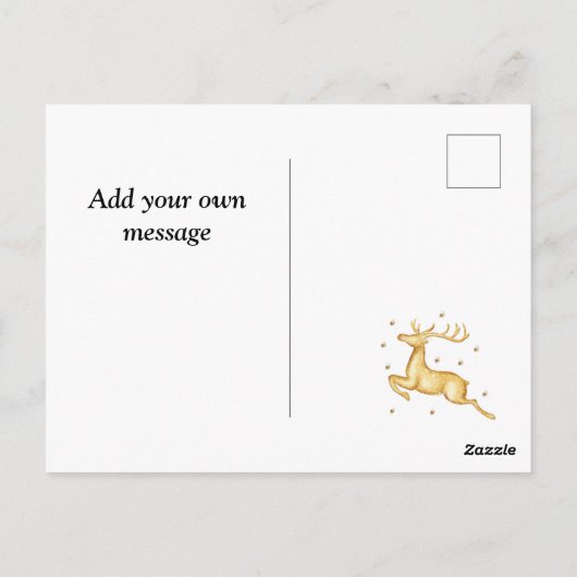 Elegantes Happy New Year 2023,Gold Glitzer Festive Postkarte (Rückseite)