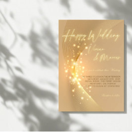 Elegantes Happy Wedding - Classic & Joyful Party Einladung