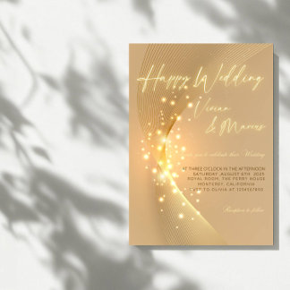 Elegantes Happy Wedding - Classic & Joyful Party Einladung