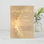 Elegantes Happy Wedding - Classic & Joyful Party Einladung (Stehend Vorderseite)