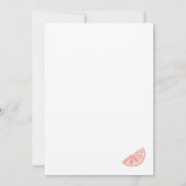 Elegantes Haupt Squeeze Citrus Brautparty Einladung (Rückseite)