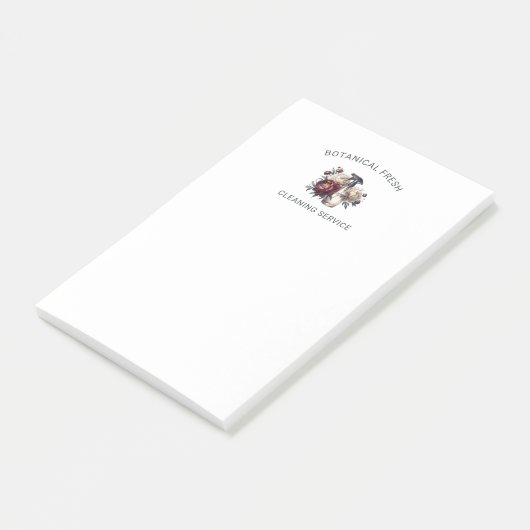 Elegantes Haus Reinigungsservice Blumengeschäft Post-it Klebezettel (angewinkelt)