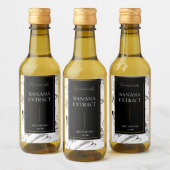 Elegantes, hausgemachtes Bananenextrakt Weinetikett (Flaschen)