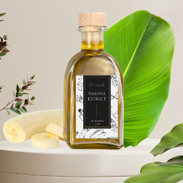 Elegantes, hausgemachtes Bananenextrakt Weinetikett