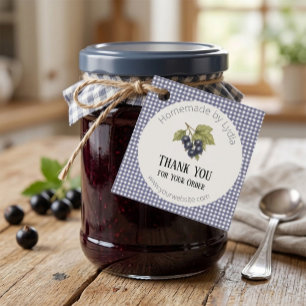 Elegantes hausgemachtes Glas Geschenkanhänger