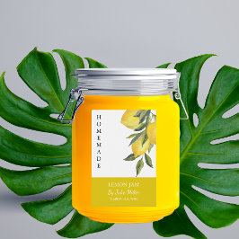 Elegantes hausgemachtes Lemon-Jam-Label Lebensmitteletikett