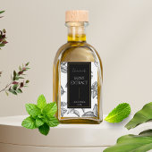 Elegantes, hausgemachtes Minze-Extract-Label Weinetikett