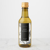 Elegantes, hausgemachtes Minze-Extract-Label Weinetikett (Vorderseite)