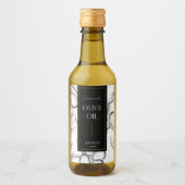 Elegantes, hausgemachtes Olivenöl-Label Weinetikett (Vorderseite)