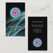 Elegantes heilende Lotus-Logo-einfache Visitenkarte (Vorne/Hinten)