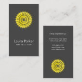 Elegantes heilende Lotus-Logo-einfache Visitenkarte (Vorne/Hinten)