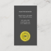 Elegantes heilende Lotus-Logo-einfache Visitenkarte (Rückseite)