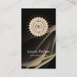 Elegantes heilende Lotus-Logo-einfache Visitenkarte