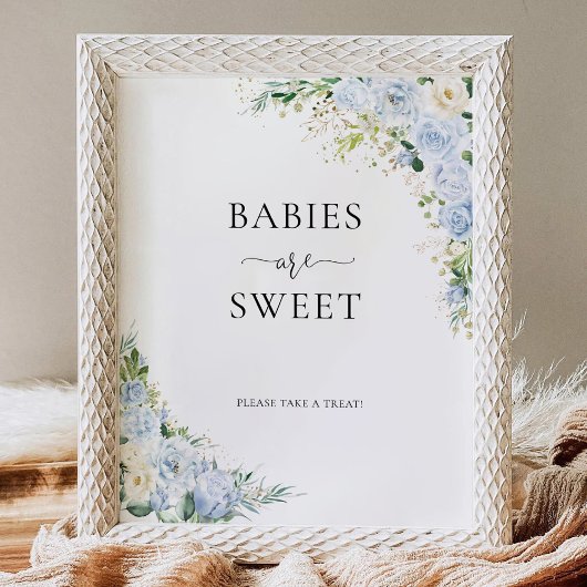 Elegantes Hellblau-Babys Sind Süßes Schild