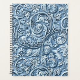 Elegantes, hellblaues gefertigtes Leder Planer