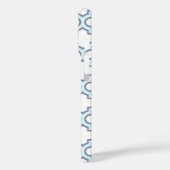 Elegantes hellblaues marokkanisches Quatrefolienmu Case-Mate iPhone Hülle (Rückseite / Links)