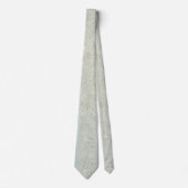 Elegantes hellblaues vintage-botanisches Design Krawatte (Vorderseite)